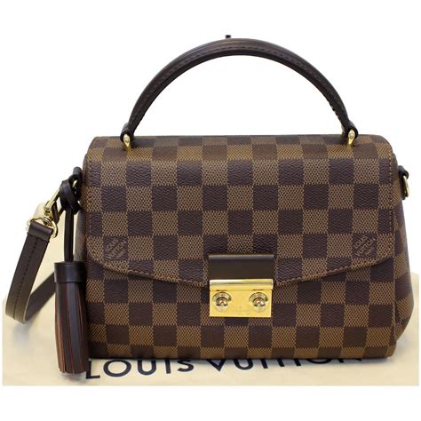 Louis Vuitton Croisette Damier Ebene Shoulder Bag Brown 